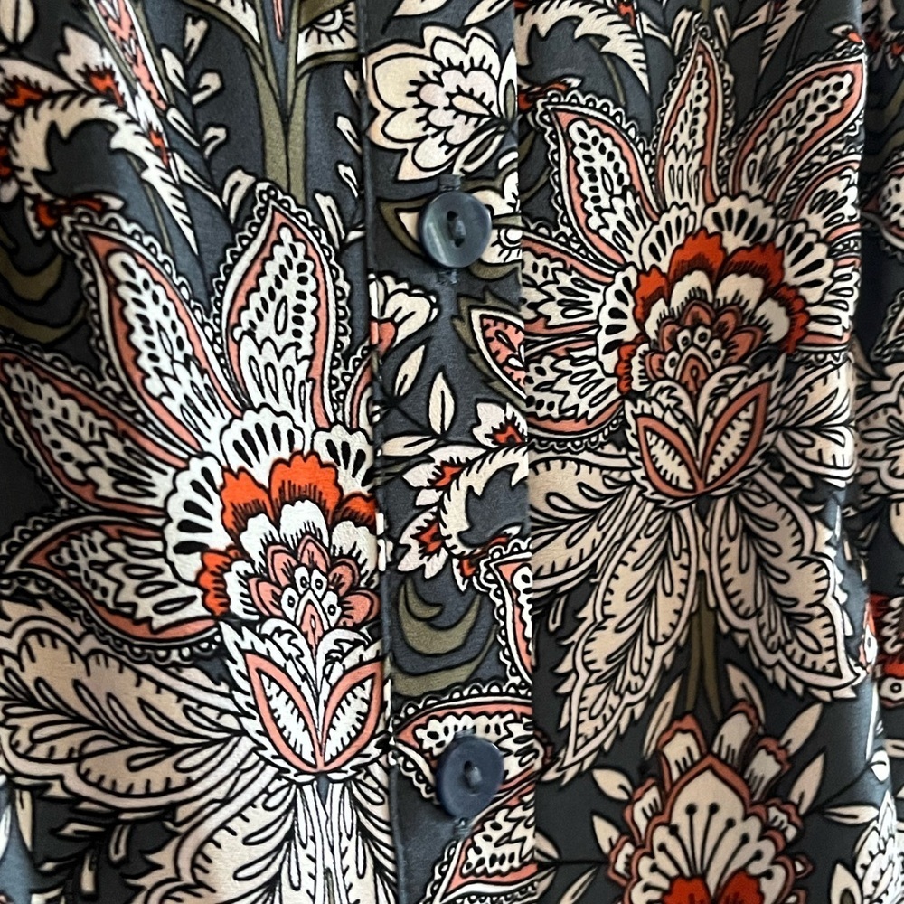 LOFT Floral Button-Front Sundress – Size 0 - Picture 2 of 3